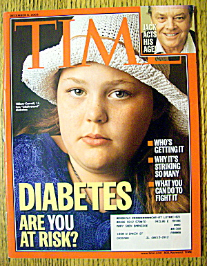 Time Magazine December 8, 2003 Diabetes