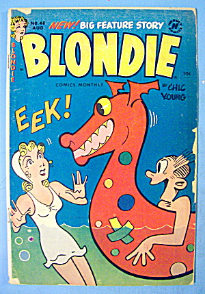 Blondie Comic #45 August 1952 Sunburn Beach