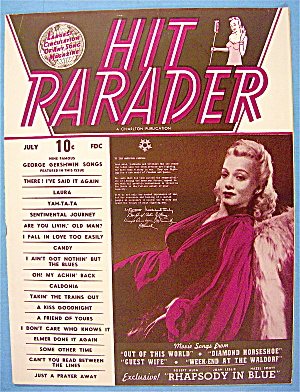 Hit Parader Magazine July 1945 Carole Landis