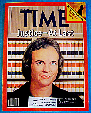 Time Magazine-july 20, 1981-sandra O'connor