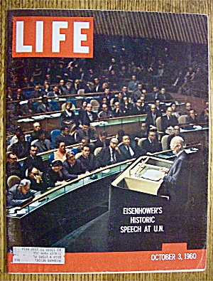 Life Magazine-october 3, 1960-eisenhower's Speech