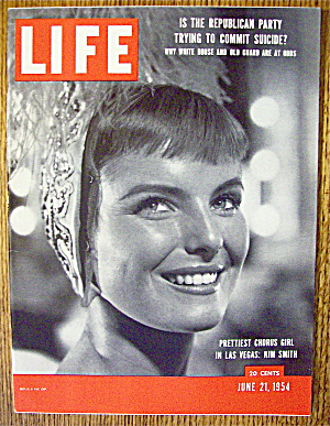 Life Magazine-june 21, 1954-prettiest Chorus Girl