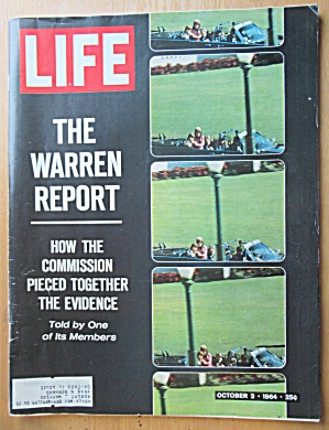Life Magazine-october 2, 1964-the Warren Report