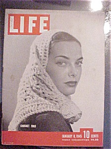 Life Magazine-january 8, 1945-crochet Togs