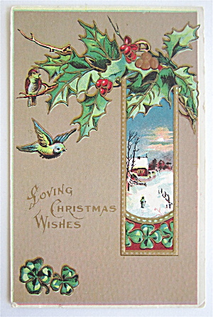 Loving Christmas Wishes Postcard