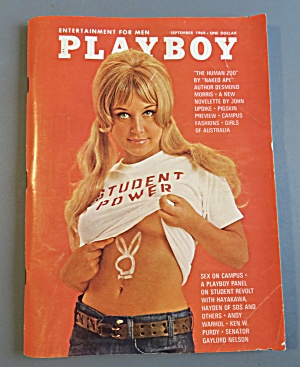 Playboy Magazine-september 1969-shay Knuth
