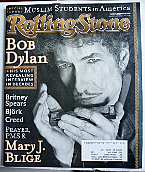 Rolling Stone Magazine November 22, 2001 Bob Dylan