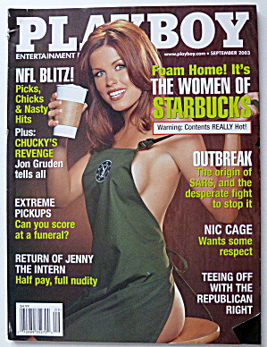 Playboy Magazine-september 2003-signe Nordli