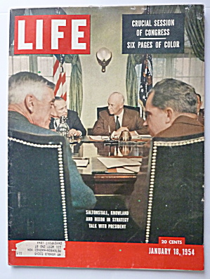Life Magazine-January 18, 1954-Nixon & Saltonstall (Image1)