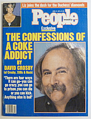 People Magazine April 27, 1987 David Crosby