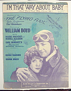 1929 Sheet Music Of I'm That Way About Baby  (Image1)