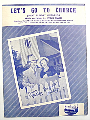 Sheet Music For 1950 Let's Go To Church