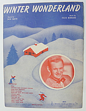 Sheet Music For 1934 Winter Wonderland  (Image1)