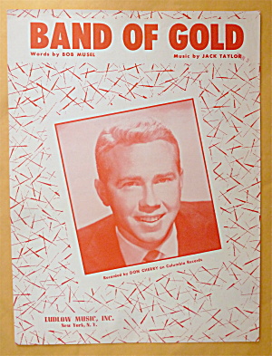 Sheet Music For 1955 Band Of Gold  (Image1)