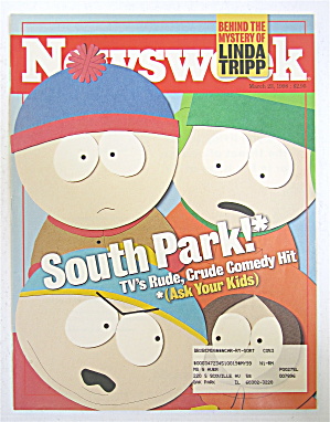 Newsweek Magazine March 23, 1998 South Park