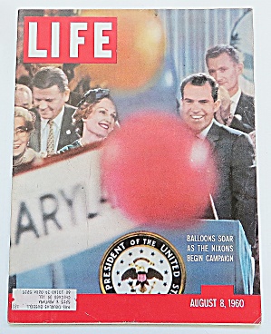 Life Magazine August 8, 1960 Nixon Campaigns