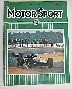 Motor Sport Magazine August 1967 Jack Brabham