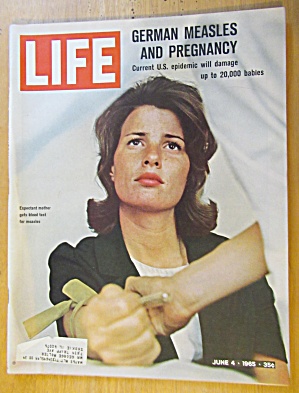 Life Magazine June 4, 1965 German Measles & Pregnancy