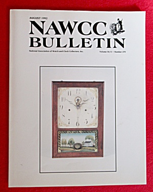 Nawcc Bulletin August 1992 Watch & Clock Collectors