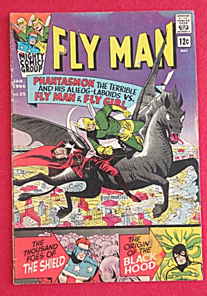 Fly Man Comic January 1966 Phantasmon