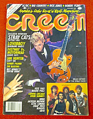 Creem Magazine December 1983 Stray Cats/loverboy