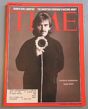 Time Magazine December 10, 2001 George Harrison