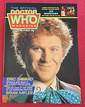 Doctor (Dr) Who Magazine November 1984 Eric Saward
