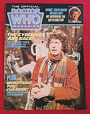 Doctor (Dr) Who Magazine February 1985 Colin Baker