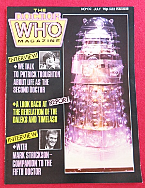 Doctor (Dr) Who Magazine July 1985 Patrick Troughton