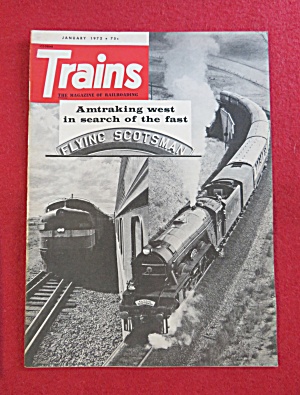 Trains Magazine January 1972 Flying Scotsman