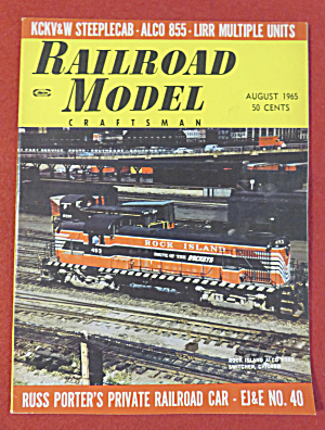 Railroad Model Craftsman Magazine August 1965