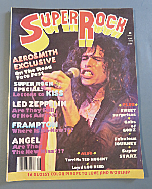 Super Rock Magazine August 1978 Aerosmith