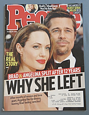 People Magazine October 10, 2016 Brad & Angelina