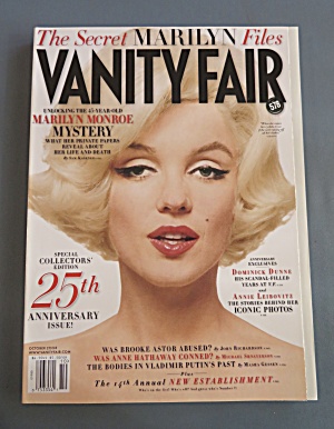 Vanity Fair Magazine October 2008 Marilyn Monroe Files