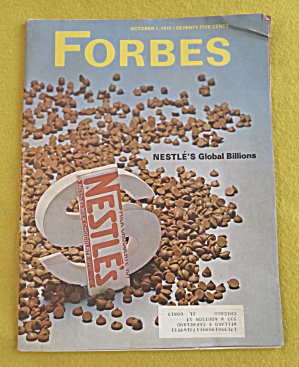Forbes Magazine October 1, 1970 Nestle's Global Billion (Image1)