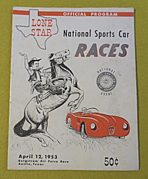 National Sports Car Races Program April 12, 1953