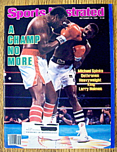 Sports Illustrated Magazine-september 30, 1985-holmes