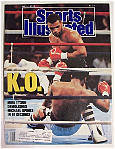 Sports Illustrated Magazine -july 4, 1988- Mike Tyson