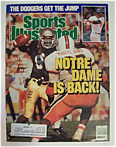 Sports Illustrated Magazine-october 24, 1988-tony Rice
