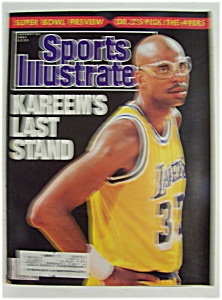 Sports Illustrated Magazine -jan 23, 1989- Abdul-jabbar