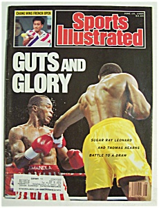 Sports Illustrated Magazine -june 19, 1989- Sugar Ray