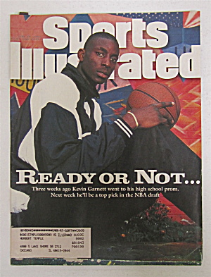 Sports Illustrated Magazine-june 26, 1995-kevin Garnett