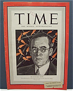 Time Magazine - April 13, 1942 - Sir  Stafford  Cripps (Image1)