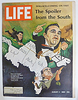 Life Magazine-august 2, 1968-wallace-coming On Fast