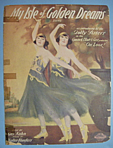 Sheet Music For 1919 My Isle Of Golden Dreams