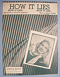 Sheet Music For 1949 How It Lies (Image1)
