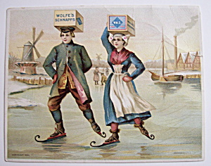 1893 Columbian Exposition Wolfe's Schnapps Trade Card