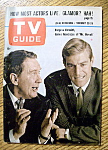 Tv Guide - February 20-26, 1965 - Mr. Novak