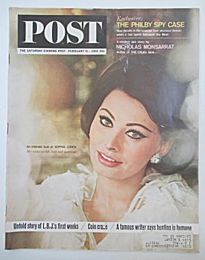 Saturday Evening Post Magazine-February 15, 1964-Sophia (Image1)