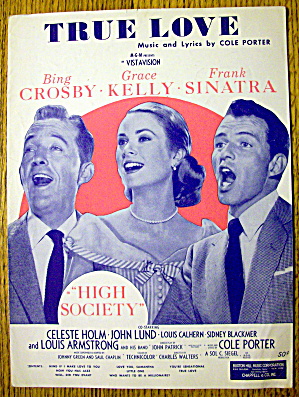 Sheet Music For 1956 True Love With Crosby & Sinatra